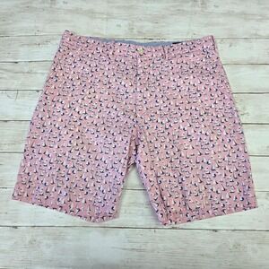 Polo Golf Ralph Lauren Shorts Mens 34 Pink Classic Fit Sailboat Cotton Stretch